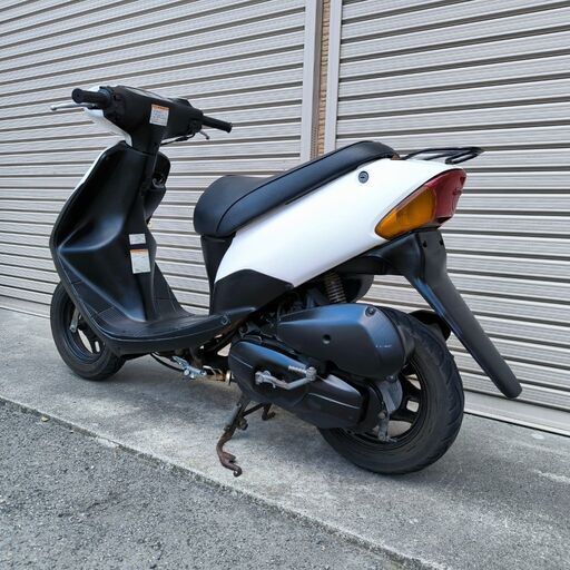 レッツ2 バッテリー新品 サイドスタンド付 2スト 原付 バイク 2594.高