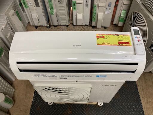 K05616　中古エアコン アイリスオーヤマ 2018年製 主に6畳用 冷房能力 2.2KW / 暖房能力 2.2KW