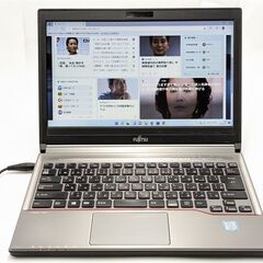 激安 高速SSD搭載 日本製 13.3型 中古ノートパソコン 富士通 E736/M 第6世代i5 メモリ8GB 無線 Bluetooth Windows11 Office