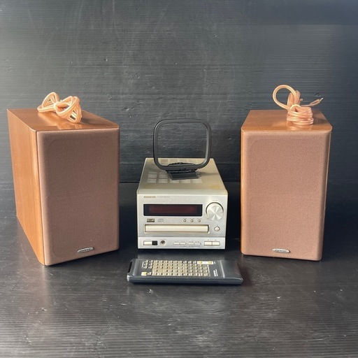 【動作品】ONKYO オンキョー システムコンポ 【CR-185X】【D-102CX】リモコン付き