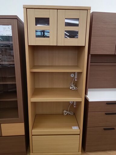 ★ジモティ割あり★ NITORI 食器棚 ナチュラル H190×D44×W70 クリーニング済み TK3032