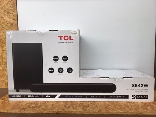 【599】サウンドバー TCL S642W 未開封品