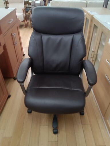 ★ジモティ割あり★  チェア ブラウン H105×D155×W68 クリーニング済み TK3034