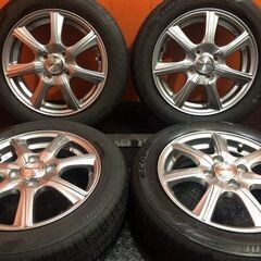 【BS ECOPIA EP150 155/65R14】夏タイヤ【PRD 14インチ 4.5J4HPCD100+45】バリ溝 ルークス ミライース フレアワゴン等　(VTN100)
