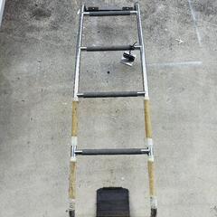 ランクル、ルーフキャリアとハシゴ