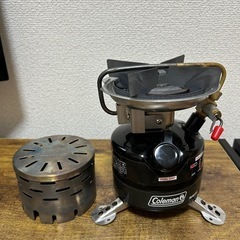 Colemanシングルバーナーコンロ（ヒーター用アタッチメント付）