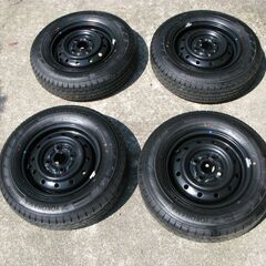 （10/20にて終了）エブリイバン用ホイル付タイヤ（12インチ）４本セット（新車外し品）