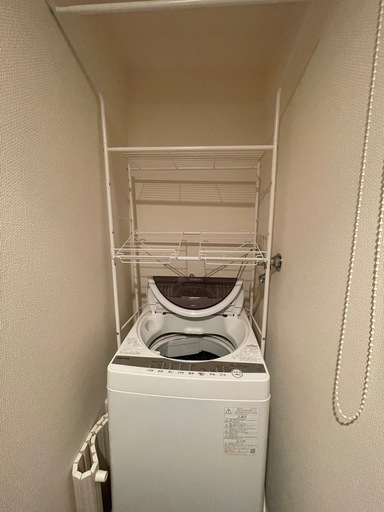 【受け渡し先決定済み】洗濯機(21年製) +ラック(ニトリ)