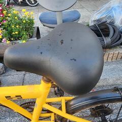 折りたたみ自転車　ＨＵＭＭＥＲ　２０インチ　６変速　黄色　配達可能