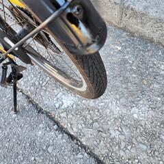 折りたたみ自転車　ＨＵＭＭＥＲ　２０インチ　６変速　黄色　配達可能