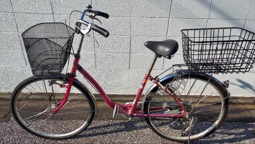 【決まりました‍♂️】自転車26インチ ピンクシルバー