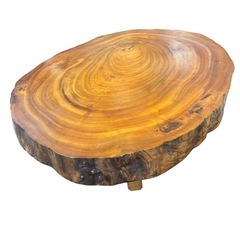 センターテーブル　座卓　年輪　丸太　輪切り 年輪テーブル