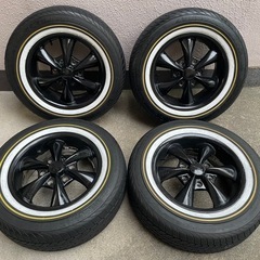 ハイエース　ホイール　タイヤバリ山2023年製　4本セット ホワイトレター
