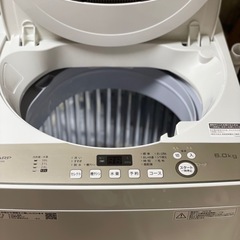 送料・設置込み可　洗濯機　6kg SHARP 2020年