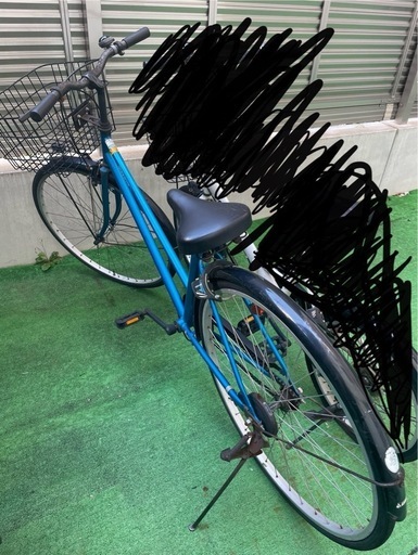 【掲載継続中】一般的な自転車　青