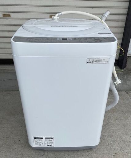 SHARP シャープ 全自動洗濯機 ES-GE6B 6㎏　2018年製