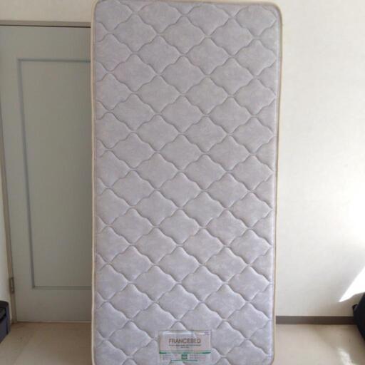フランスベッド  マットレス  シングルサイズ 縦198cm 横99.5cm 厚み24cm  FRANCEBED