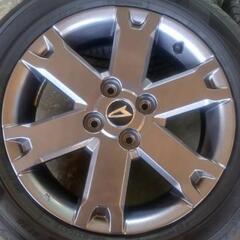 走行200km】ダイハツ タフト純正ガンメタホイール、タイヤ4本セット