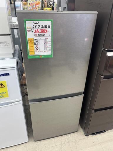 ★780　AQUA　2ドア冷蔵庫126L　2021年製　間冷式　リサイクルマート鹿児島宇宿店