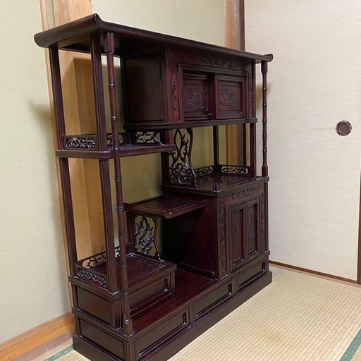 現地引き取り限定）アンティーク 茶棚 茶箪笥 引き取り限定