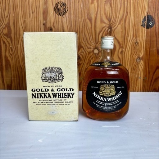 s0913603 ニッカ NIKKA ウイスキー ゴールド\u0026ゴールド WHISKY 箱付き お酒 古酒 古ラベル 酒 特級 ニッカウヰスキー アルコール 中古品