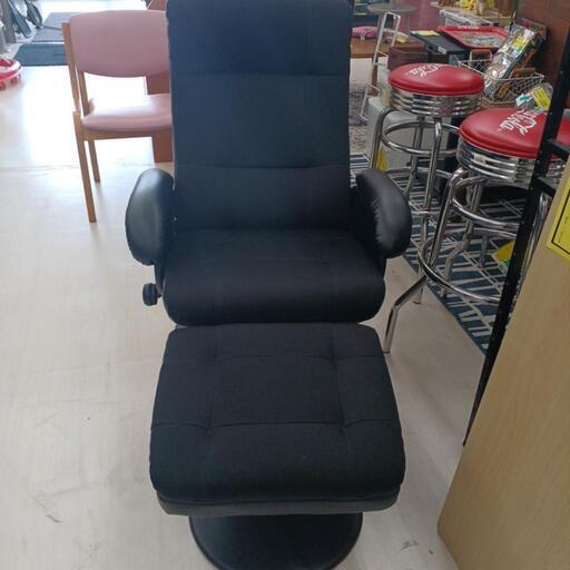 ★ジモティ割あり★ パーソナルチェア　オットマン付き 現状販売 (H)105× (W)75× (D)114【joh 2350】