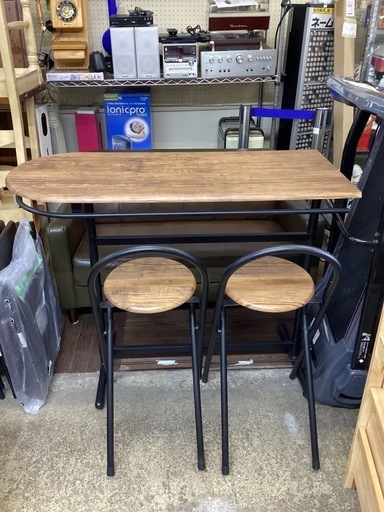 万代店　カウンターテーブルセット