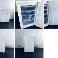 ID:rc12509 シャープ SHARP 冷蔵庫 一人暮らし 中古 2017年製 1ドア 86L ホワイト 直冷式 右開き (冷凍機能のみ) FJ-HS9X-W  【リユース品：状態A】【送料無料】【設置費用無料】