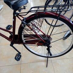 ☆ジモティ割あり☆ 自転車 26インチ ワインレッド クリーニング済み