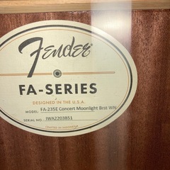 エレアコ Fender FA-235E 純正ケース付き