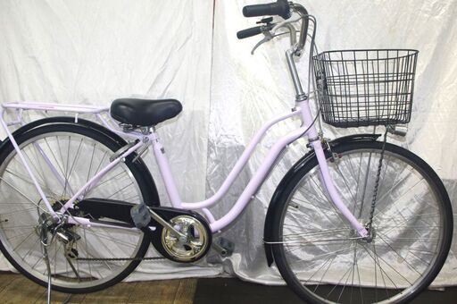 商談中「中古」26インチファミリーサイクル/オートライト/外装6段変速