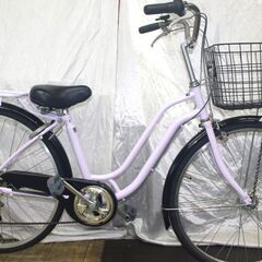 商談中「中古」26インチファミリーサイクル/オートライト/外装6段変速