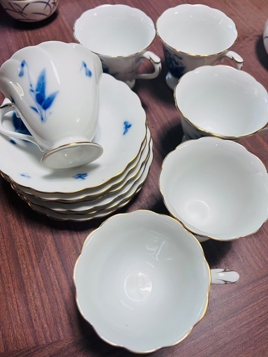 コーヒーカップ＆ソーサー６客セット　OKURA