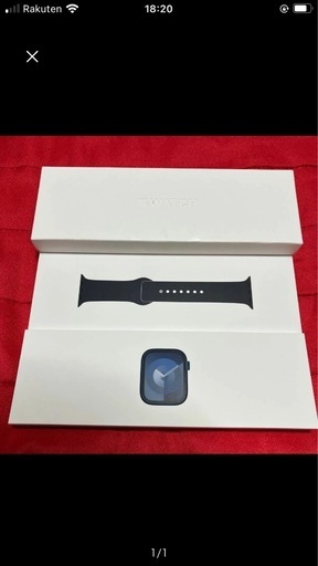 【新品未開封保護フィルム付き】Apple Watch Series 9 GPSモデル 45mm ミッドナイト 保護フィルム×6枚付き