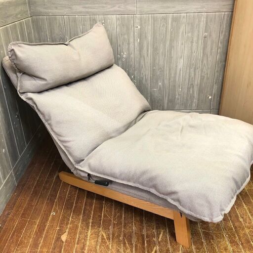 ss6744 無印良品 ハイバックリクライニングソファ オットマン付 1