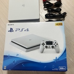 動作確認済／初期化済 PlayStation4 CUH-2100A 500GB GlacierWhite