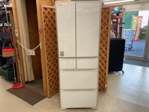 【愛品館江戸川店】保証充実 日立 2018年製 505L 6ドア冷凍冷蔵庫 R-XG5100（XW)