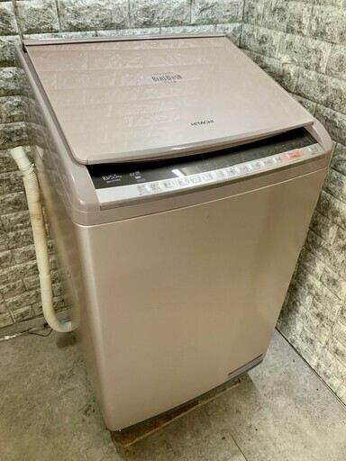 【美品】大阪送料無料★3か月保障付き★洗濯機★2019年★日立★10kg★BW-DV100C-N★S-400