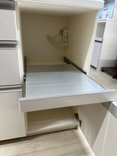ジモティ来店特価!! 食器棚 パモウナ ホワイト J-0935 トレファク 
