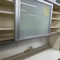 【値下げしました】ジモティ来店特価!!　　食器棚　パモウナ　ホワイト　　　J-0935 ジモティ来店特価!! 食器棚 パモウナ ホワイト J-0935