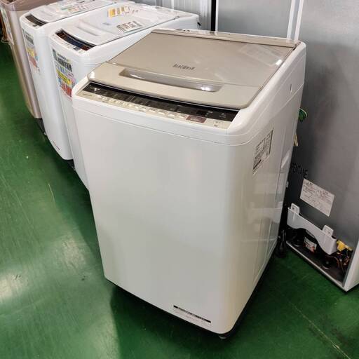 【愛品倶楽部柏店】 分解洗浄済★保証充実 HITACHI (日立) 2019年製 8.0kg 全自動洗濯機 BW-V80E(N)