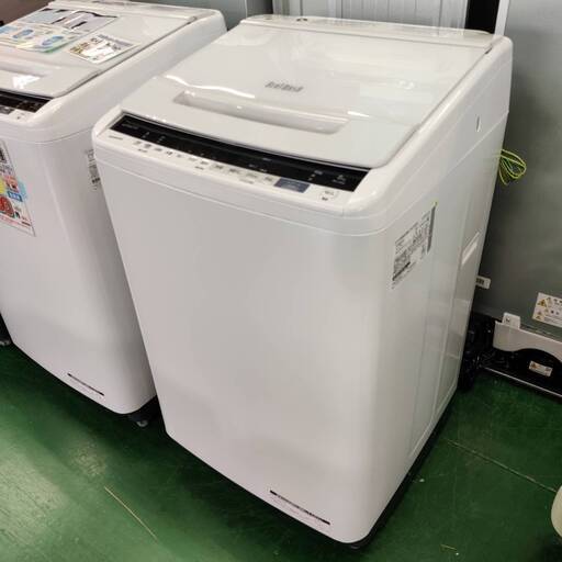 【愛品倶楽部柏店】 分解洗浄済★保証充実 HITACHI (日立) 2019年製 8.0kg 全自動洗濯機 BW-V80E(W)
