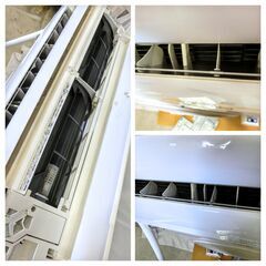 SHARP ルームエアコン プラズマクラスター おもに8畳用室内機AY-H25D/室外機AU-H25DY 2018年製　