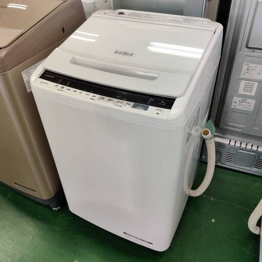 【愛品倶楽部柏店】 分解洗浄済★保証充実 HITACHI (日立) 2020年製 8.0kg 全自動洗濯機 BW-V80E(W) ビートウォッシュ
