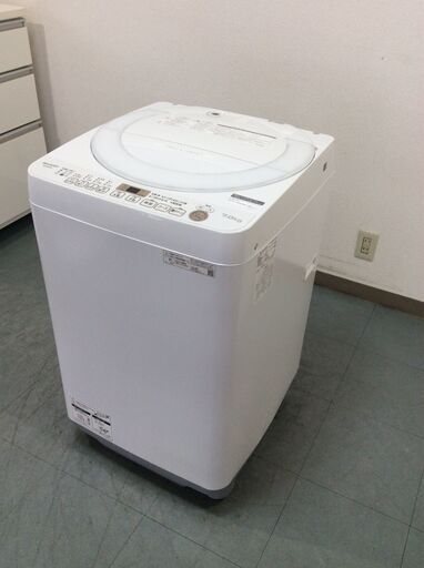 JT9485【SHARP/シャープ 7.0㎏洗濯機】2021年製 ES-KS70W 家電 洗濯 簡易乾燥付