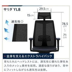 イトーキ サリダ YL8 ブラック オフィスチェア