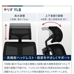イトーキ サリダ YL8 ブラック オフィスチェア