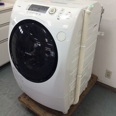 （9/22受渡済）JT9502【TOSHIBA/東芝 ドラム洗濯機9.0㎏】2014年製 TW-G504L-W 家電 洗濯 斜め型 左開き