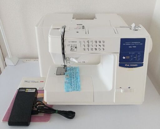 専門店整備済み JUKI HZL-7800 フットコントローラー付き 家庭用ミシン