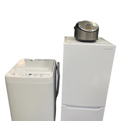 【配送設置込み】家電3点セット　冷蔵庫洗濯機2022年　炊飯器付き